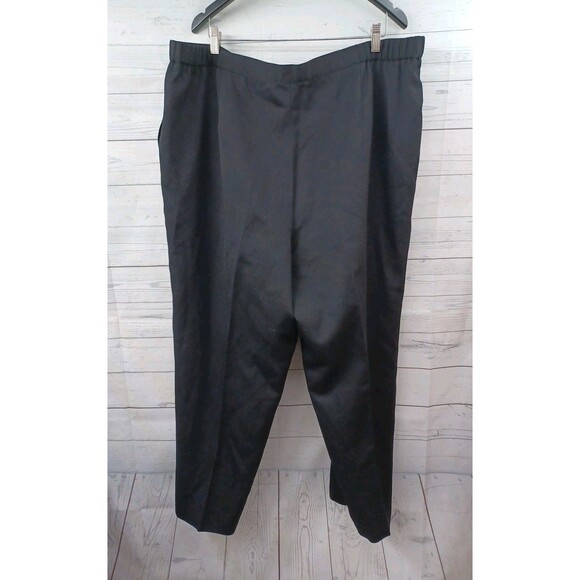 Studio 205 Black Pants Sz 24W Womens Stretch Zipper Career - Picture 2 of 6